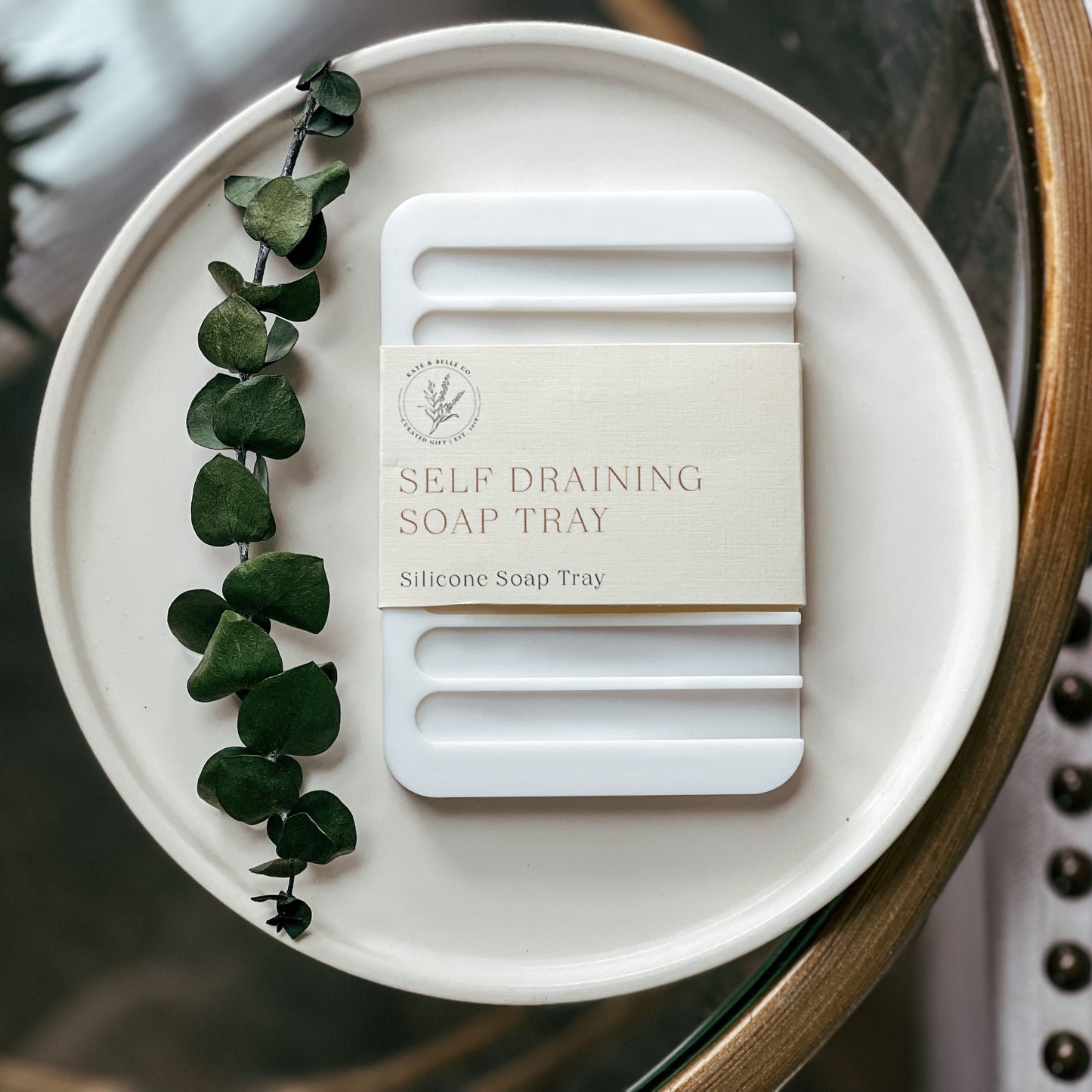 SELF DRAINING SILICONE SOAP DISH