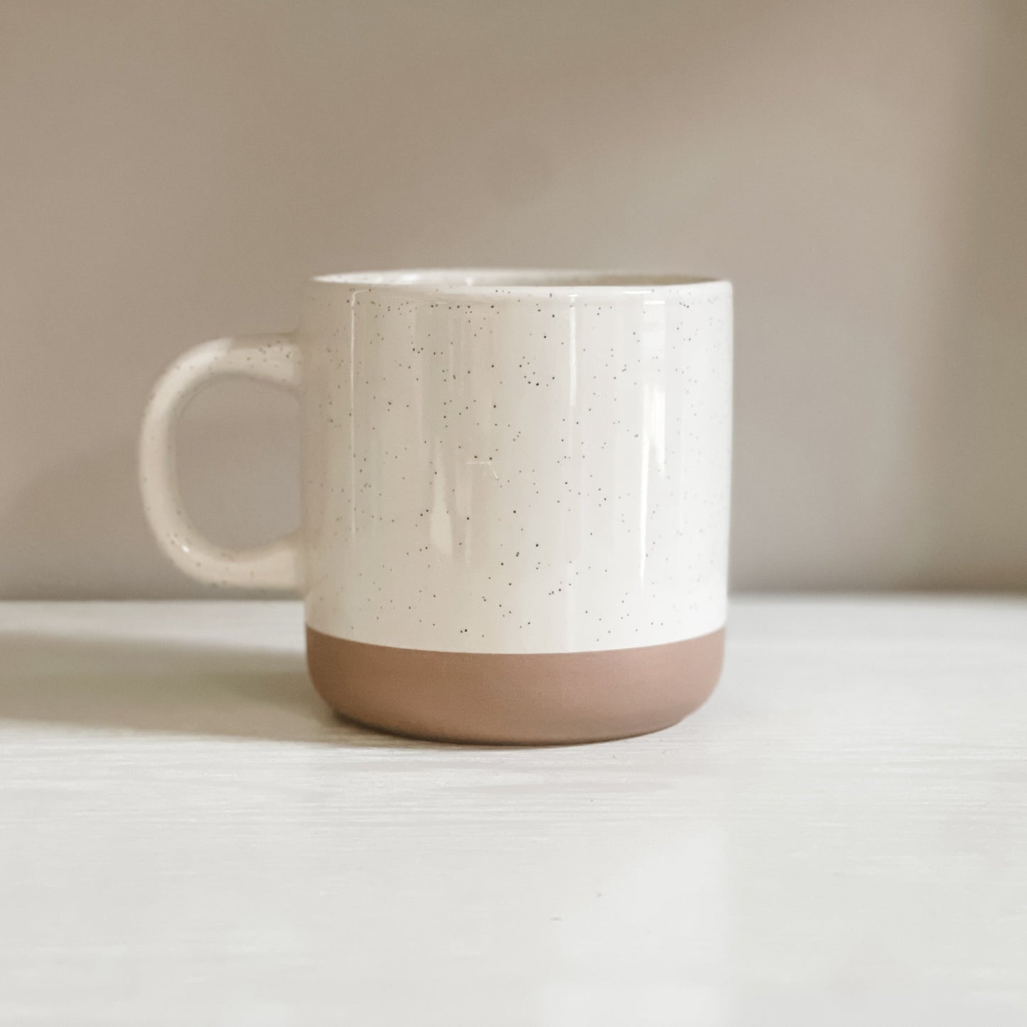 12oz Cream Speckled Mug • Mug