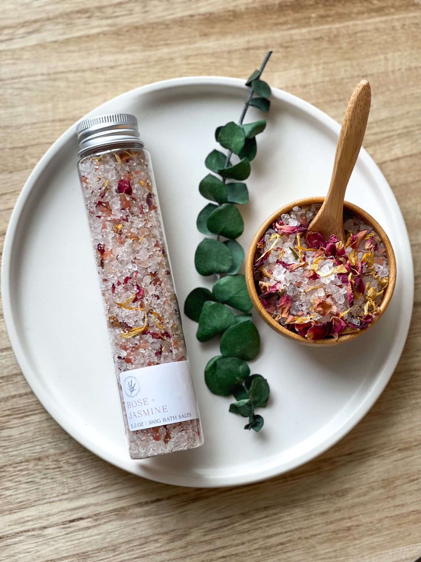 BATH SALTS 3.5OZ • ROSE + JASMINE