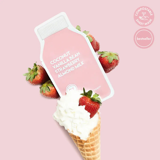 Strawberries and Cream • Sheet Mask