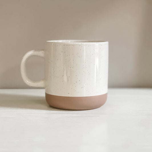 12oz Cream Speckled Mug • Mug