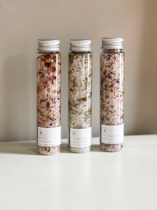 BATH SALTS 3.5OZ • LAVENDER + CHAMOMILE